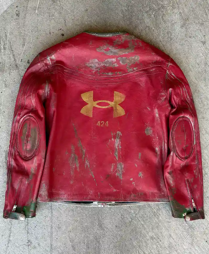 order now 424 x Under Armour Red Leather Jacket