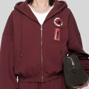 order now BRUCE LEE x LỰU ĐẠN Burgundy Hoodie