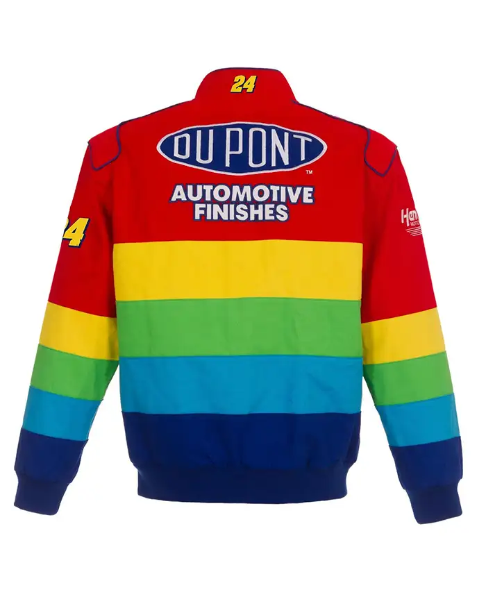 order now Jeff Gordon NASCAR Rainbow Colored Jacket