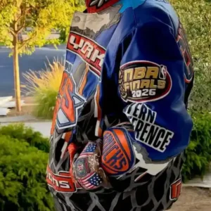 order now Jeff Hamilton New York Knicks Knickerbockers NBA Bomber Jacket