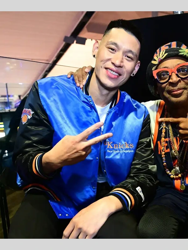 order now Jeremy Lin NBA Finals Game 3 Blue Varsity Jacket for sale