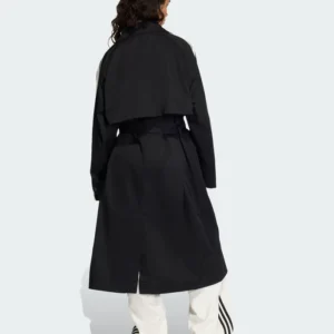 order now Jude Bellingham Adidas Black Twill Trench Coat