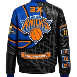 order now New York Knicks 2026 NBA Champions Vegan Leather Jacket