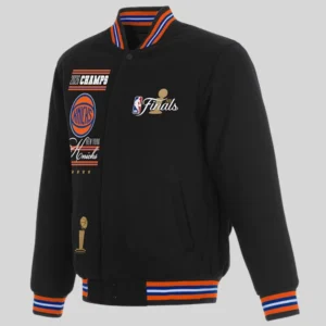 order now New York Knicks 2026 NBA Finals Champions Reversible Wool Jacket