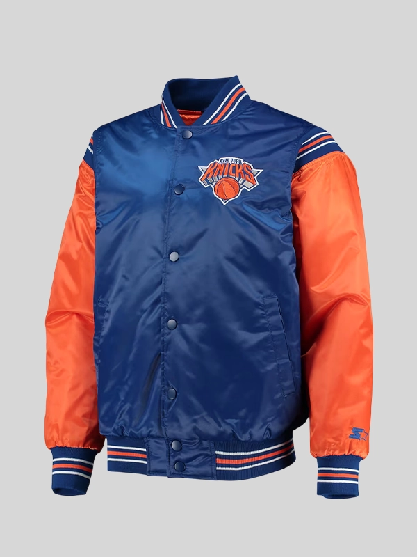 order now New York Knicks Starter Enforcer Varsity Jacket