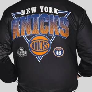 order now New York Knicks Starter Triangle Varsity Jacket