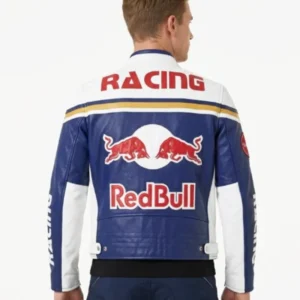 order now Red Bull Racing Themed Blue Motorcycle Jacket