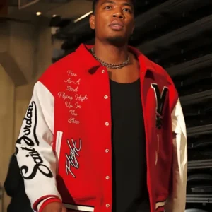 order now Rui Hachimura Saint MX6 x Jordan Varsity Jacket