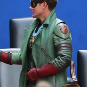 order now Soldier Boy Vought Rising 2026 Green Leather Vest