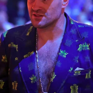order now Tyson Fury UFC Freedom 250 Yellow Crown Navy Suit