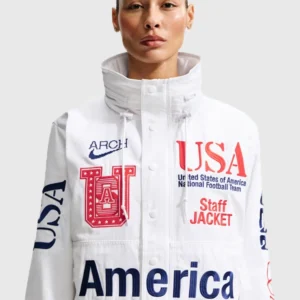 order now USA x VAA Woven Staff Jacket