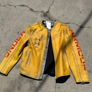 order now Under Armour x 424 Yellow Leather Jacket