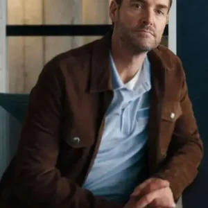 order now Will Forte Sunny Nights S01 Suede Leather Jacket