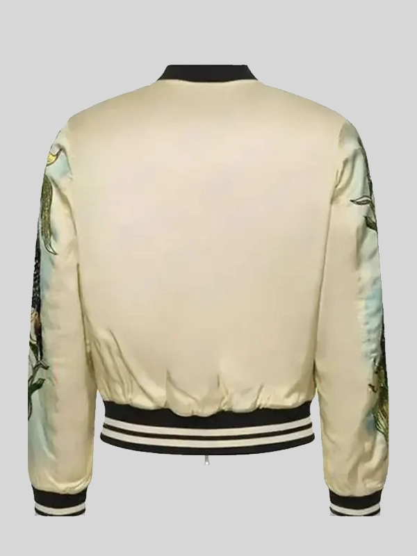 shop John Legend Bird Print Bomber Jacket