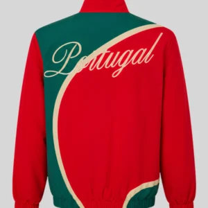 shop Portugal Red And Green Windbreaker Jacket