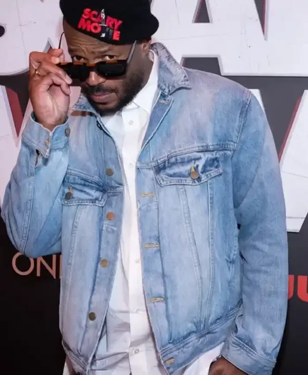 shop Scary Movie Event Marlon Wayans Denim Jacket