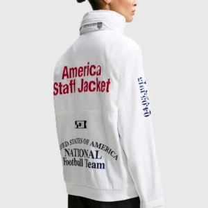 shop USA x VAA Woven Staff Jacket