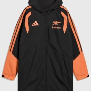 shop now Arsenal adidas Pro Training Stadium Parka Jacket