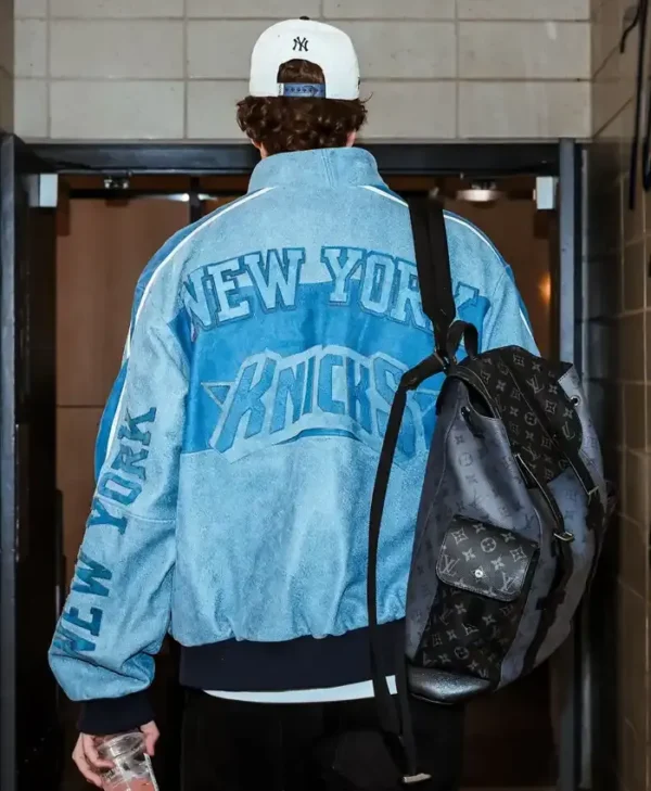 shop now Cam Schlittler Knicks Blue Jacket