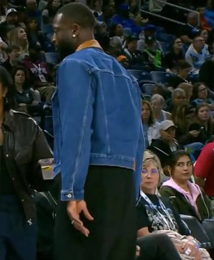 shop now Dwyane Wade WNBA Blue Denim Jacket