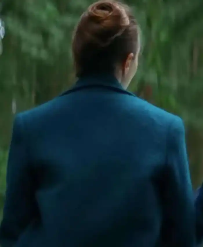 shop now Eternity 2026 Elizabeth Olsen Blue Coat