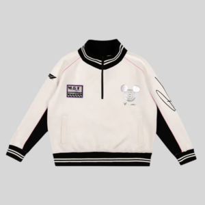 shop now Formula 1 X Disney 1-4 Zip Ivory Sweatshirt