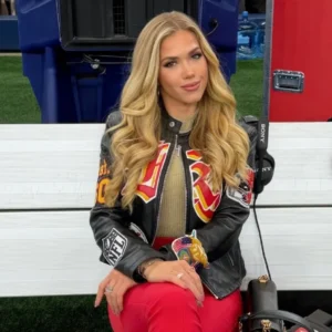 shop now Gracie Hunt Chiefs Leather Jacket