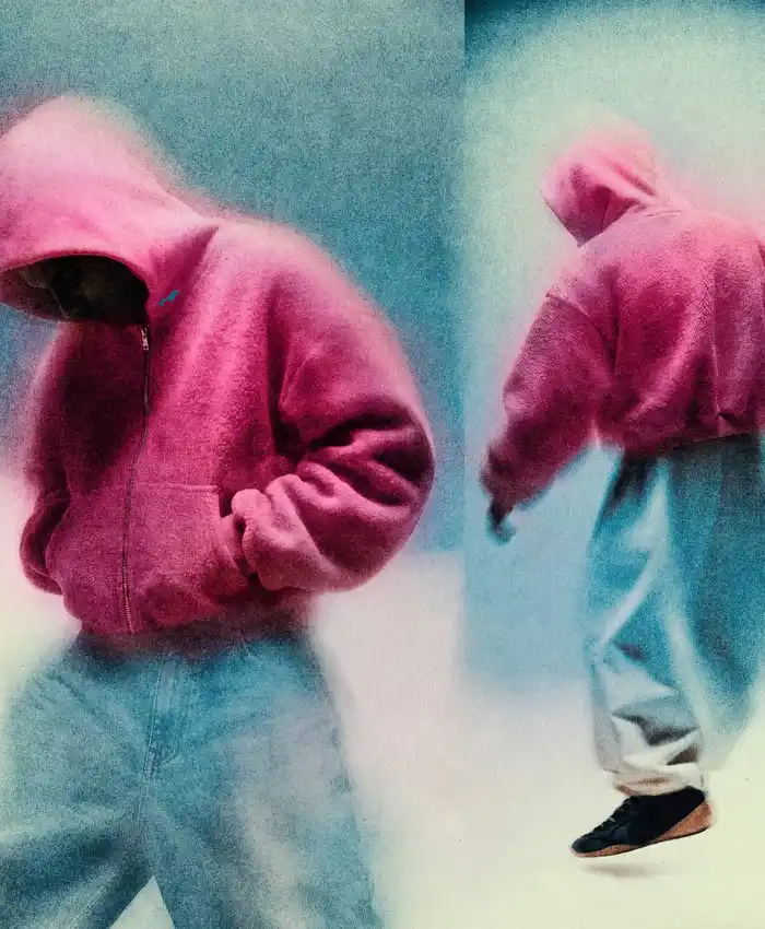 shop now Justin Bieber x SKYLRK Pink Hooded Jacket