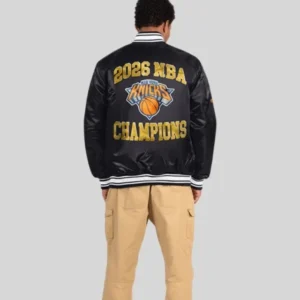 shop now New York Knicks NBA Champions Embroidered Jacket