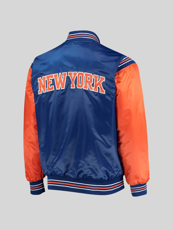 shop now New York Knicks Starter Enforcer Varsity Jacket