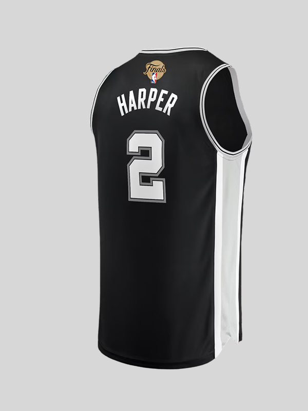 shop now San Antonio Spurs Dylan Harper 2026 NBA Finals Patch Fast Break Jersey