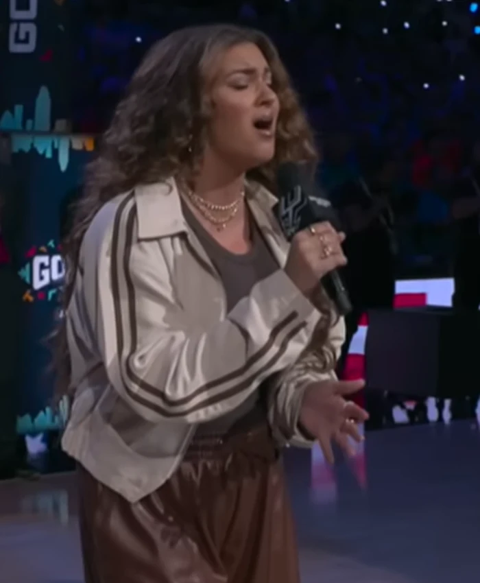 shop now Tori kelly NBA Finals 2026 Off-White Jacket