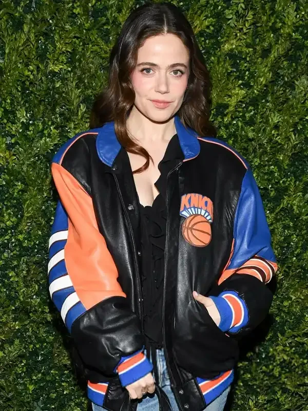 shop now Tribeca Festival Molly Gordon Knicks Jacket