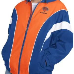 shop now shop now The View Whoopi Goldberg New York Knicks Colorblock Jacket for sale