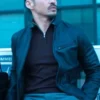 2024 rugged black leather jacket