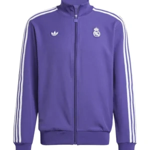 2025 adidas Real Madrid Terrace Icon Purple Track Jacket