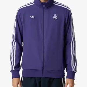 2025 adidas Real Madrid Terrace Icon Purple Track Jacket For Sale