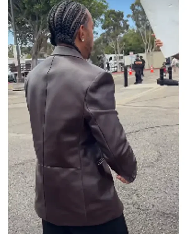 2026 Ludacris Leather Brown Blazer for Sale