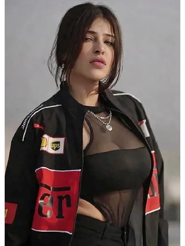 2026 Zyrox Black F1 Racing Streetwear Jacket