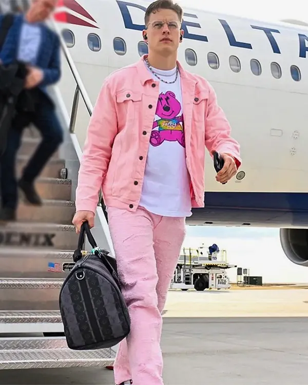 AFC Joe Burrow Pink Cotton Suit
