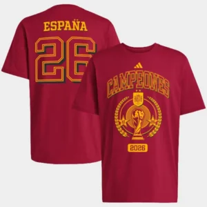 Adidas Spain 2026 FIFA World Cup Champions Trophy T-Shirt