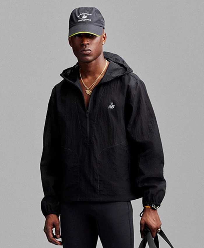 Aimé Leon Dore x New Balance SS26 Black Running Jacket'