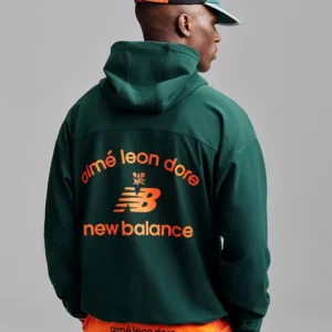 Aimé Leon Dore x New Balance SS26 Green Running Jacket