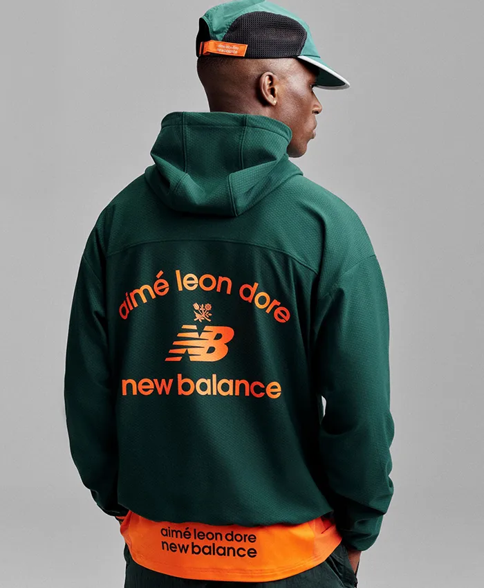Aimé Leon Dore x New Balance SS26 Green Running Jacket