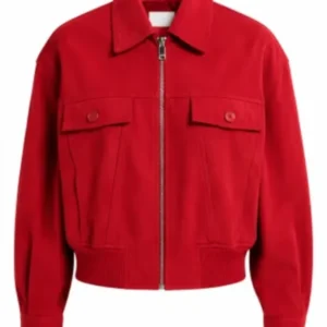 Aimee Lou Wood Red Jacket