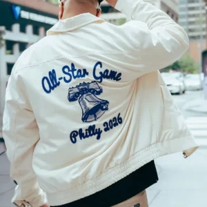 All Star Game Philly 2026 White Starter Jacket