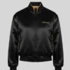 Anya Taylor-Joy Black Bomber Jacket
