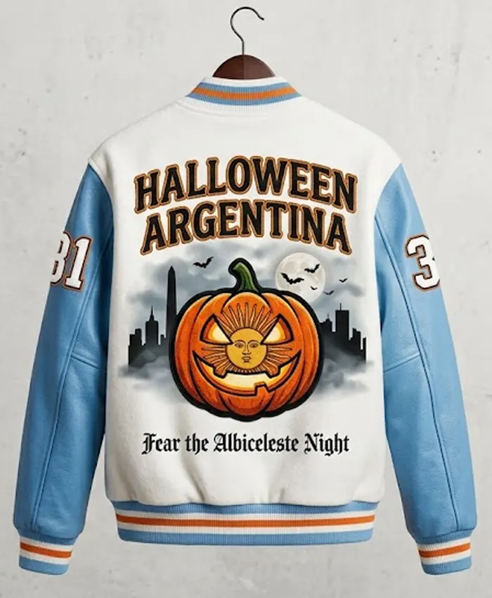 Argentina Halloween Varsity Jacket For Sale
