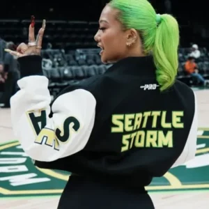 Back-view-of-Kayce-Kirihara-WNBA-Seattle-Storm-Team-Cropped-Jacket-with-rib-knit-collar-and-cuffs-600x729