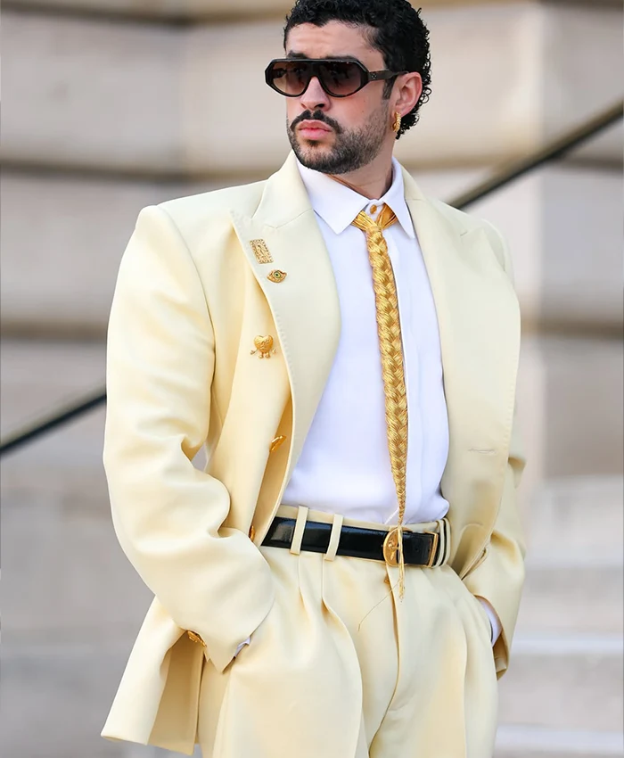 Bad Bunny Haute Couture 26-27 Show Yellow Suit